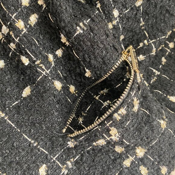 TED BAKER CHARRA METALLIC TWEED BOUCLE JACKET + Matching Skirt Set - Picture 9 of 16